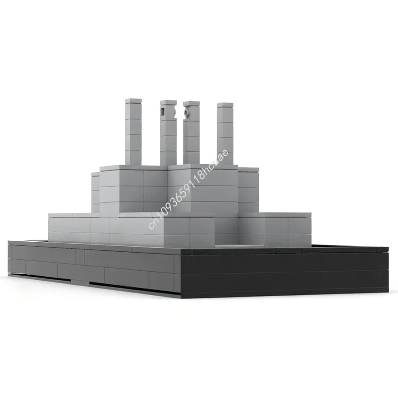 

265 деталей MOC Архитектурный конструктор «Бруталистский стиль» Маргарет Ли Ван Бюрен, строительные блоки, игрушки, рождественские подарки, креативный набор