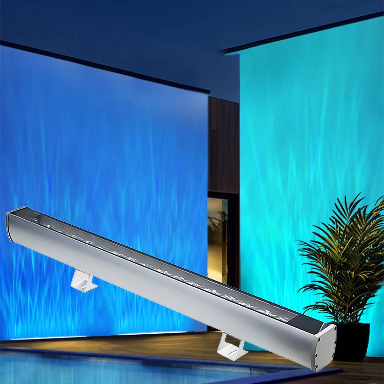 

3d Dynamic Water Ripple Ambient Projection Light, Full-color Outdoor Waterproof Lighting Project, Long bar Wall-washing Light