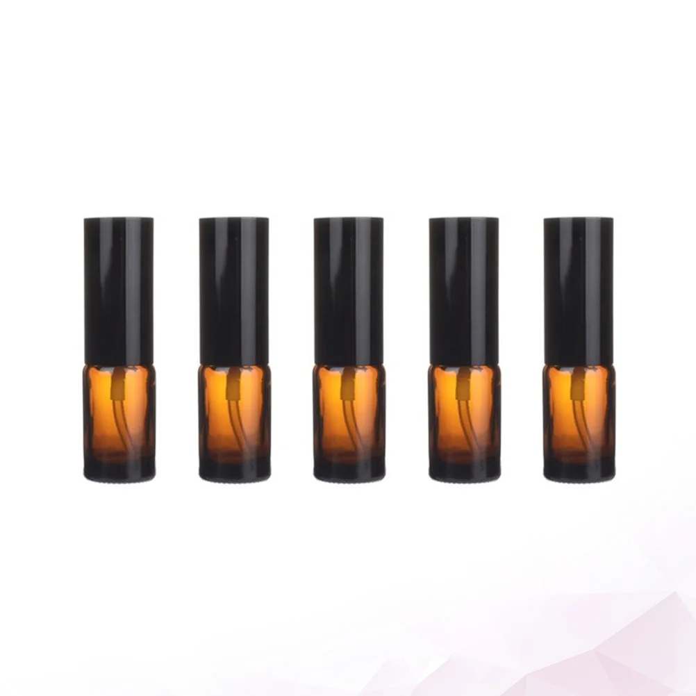 

5Pcs Essential Oil Spray Bottles 100Ml Refillable Glass Empty Bottle for Shampoo Body Wash Portable Dispenser Reusable