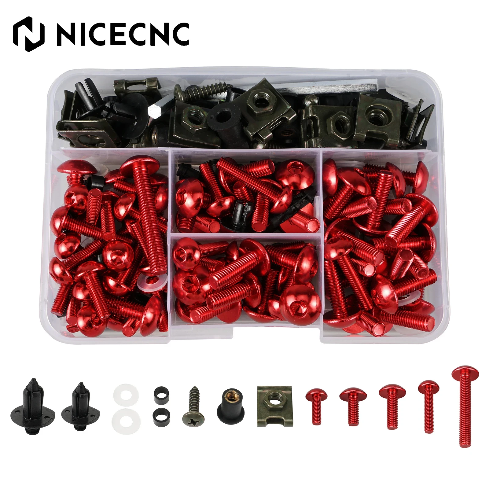 Vis de boulons de carénage complets M5 M6, 190 pièces, pour Honda CBR600RR CBR900RR CBR929RR CBR1000RR CBR 600 F2 F3 F4 CBR 600 RR CBR 1000 RR