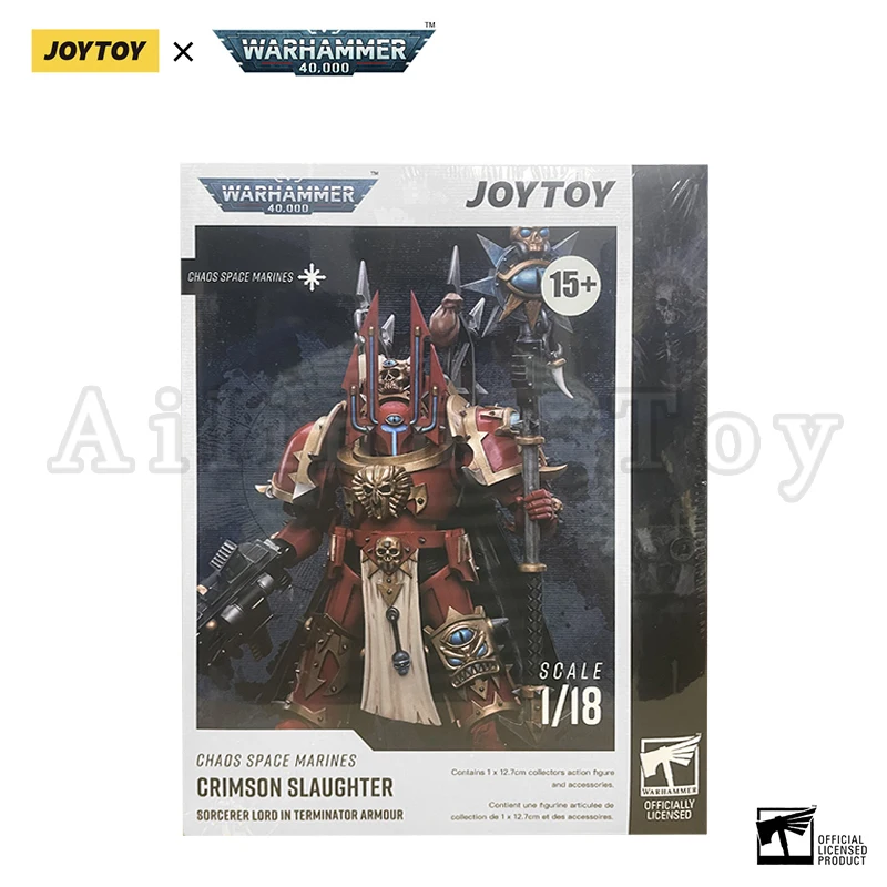 JOYTOY Figurka Akcji 1/18 40K Chaos Crimson Slaughter Sorcerer Lord w Terminatorówce Model Anime