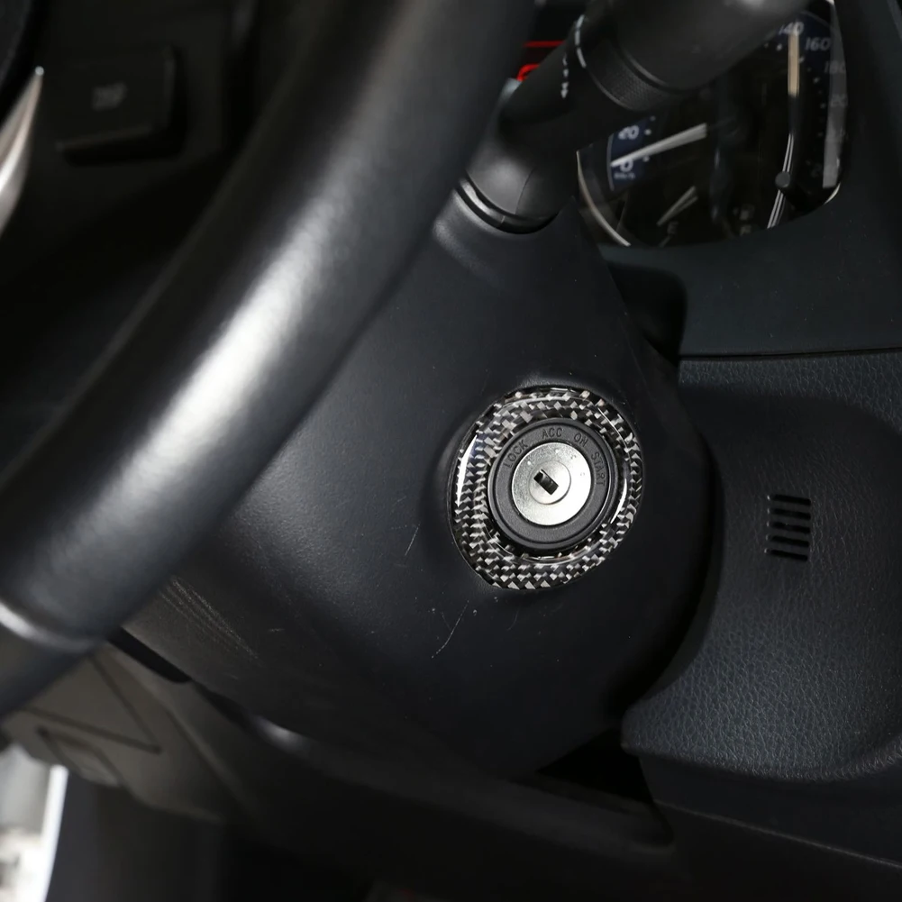 Black Car Carbon Fiber Stickers Accessories For Toyota Corolla 2014 2015 2016 2017 2018 Interior Mouldings Decorative Parts