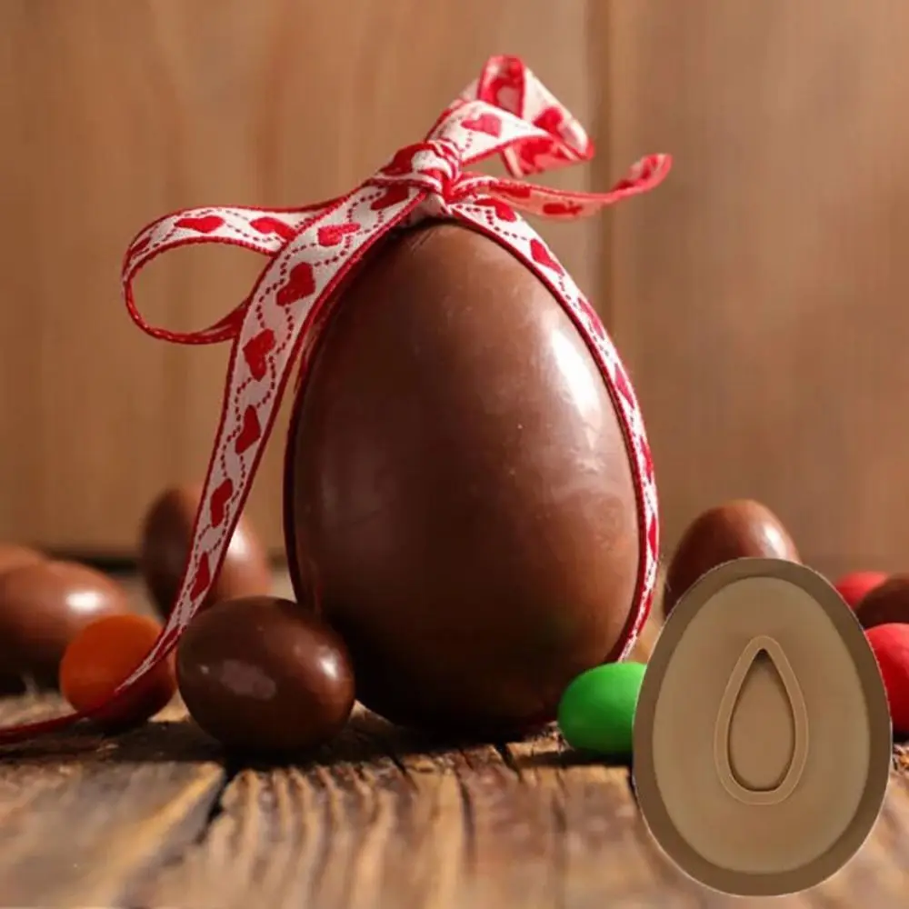 

Half Sphere Easter Chocolate Egg Molds Simulation DIY Easter Egg Silicone Mold Soft Easy To Demold Chocolate Shells Mold Fondant