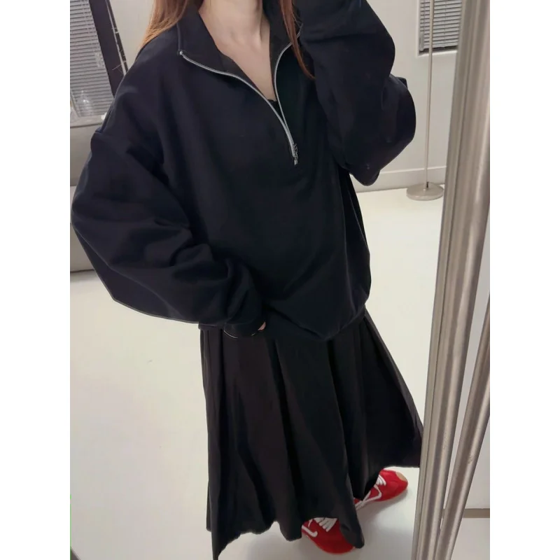 Felpa in pile unisex invernale spessa calda con collo alto giacca con zip vestibilità ampia sportiva casual abbigliamento esterno per uomini e donne