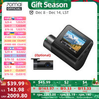 70mai Dash Cam A200 2'' LCD Screen 70mai A200 Car DVR1080P Auto Recorder 24H Parking Support 130° FOV Dual-channel Record