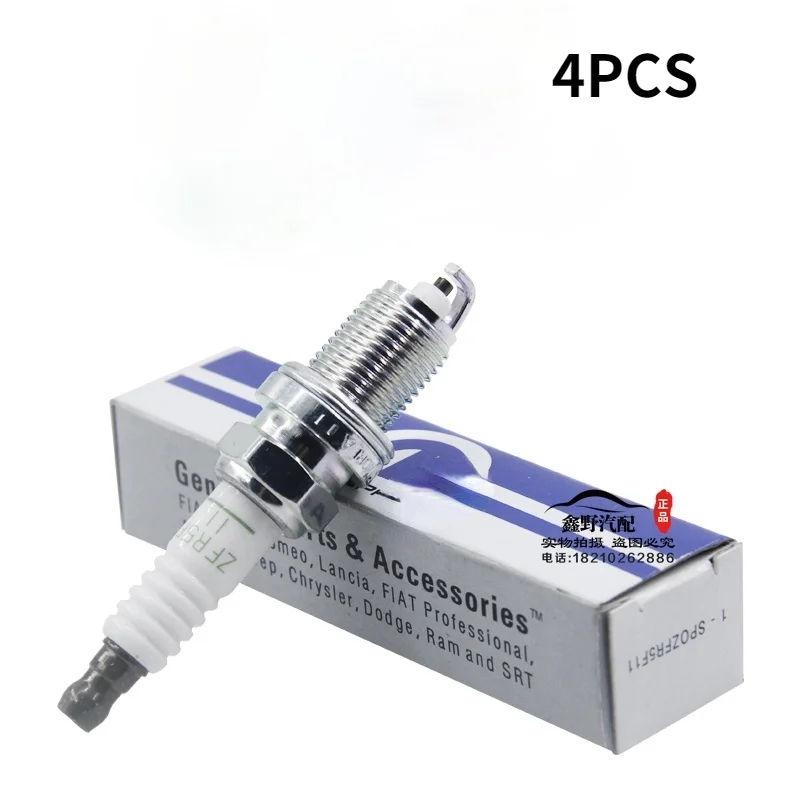 4PCS For Jeep Compass Patriot Spark Plug Dodge Caliber Journey High Quality Car Spark Plug OEM SP0ZFR5F11