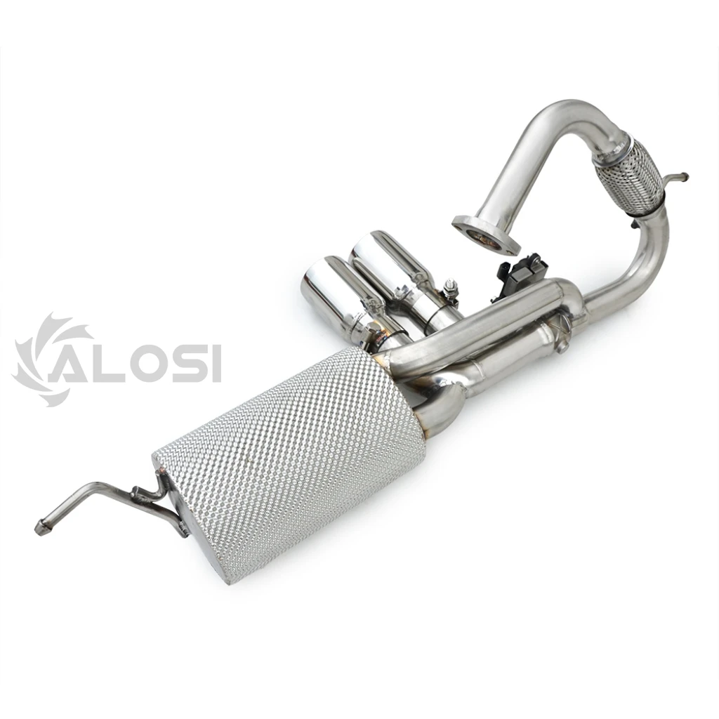 Stainless steel with valve control exhaust for Mercedes SMART 451 1.0T 2007-2015 high-performance cat back exhaust