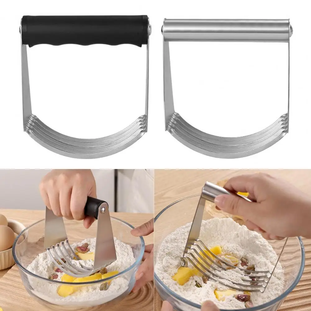 خلاط دقيق مع قبضة ناعمة مجموعة قطع المعجنات الاحترافية المصنوعة من الفولاذ المقاوم للصدأ لخبز العجين شديد التحمل لسهولة الخبازين