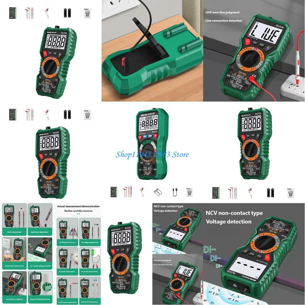 

Y6GD Digital Multimeter Offering Anti Burn Safety High Precisions Easy Operation with Flashlight Data Hold Auto Off Function