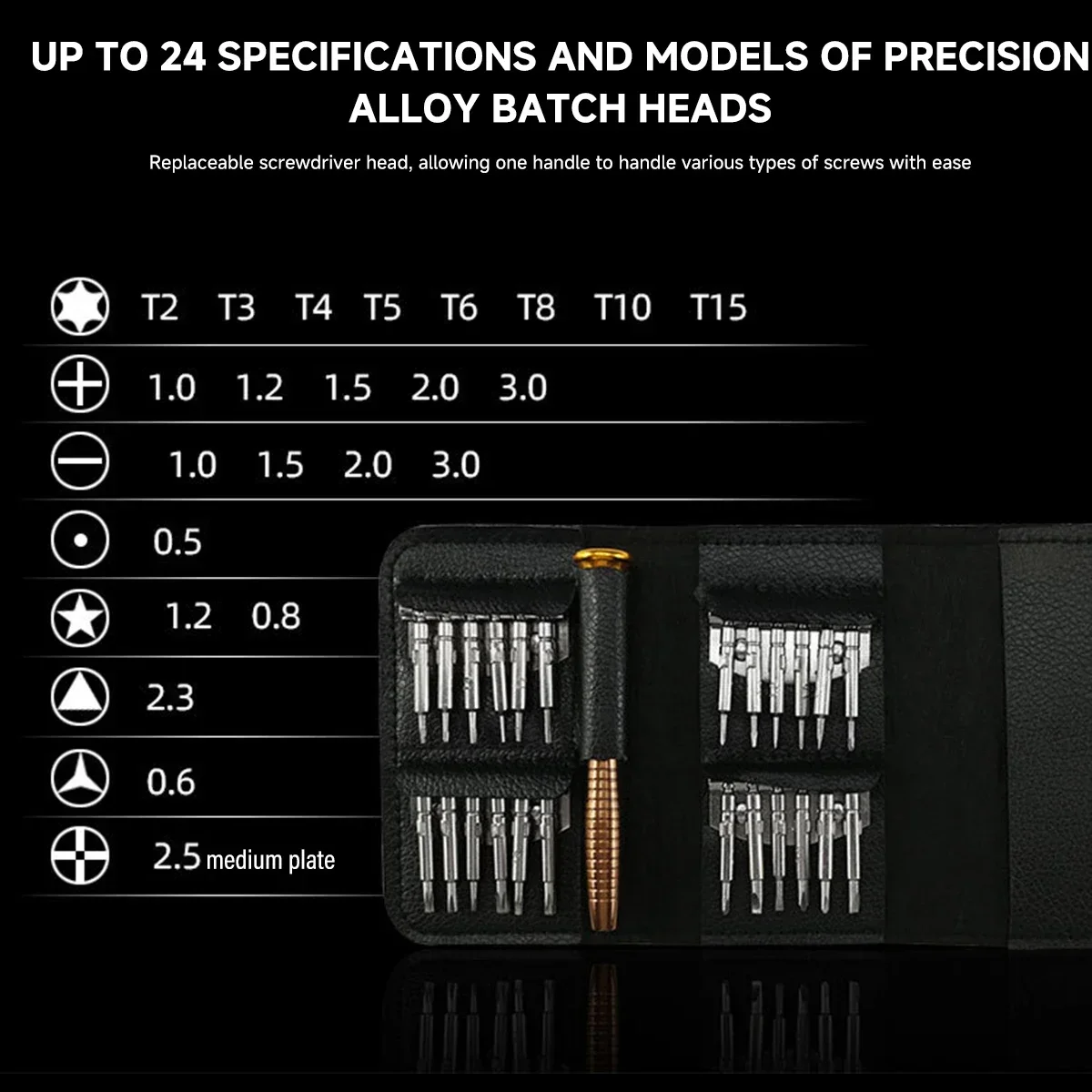 ไขควงที่มีความแม่นยำ25ใน1, เซ็ตอิเล็กทรอนิกส์ไขควงไขควงเปิดเครื่องมือซ่อมสำหรับ iPhone นาฬิกากล้อง