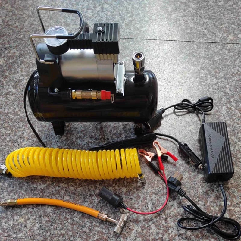 

12V 220V Air Compressor Car Tire Inflator Pump Portable Silent Oil-Free Air Compressor Electric Motorcycle Pump