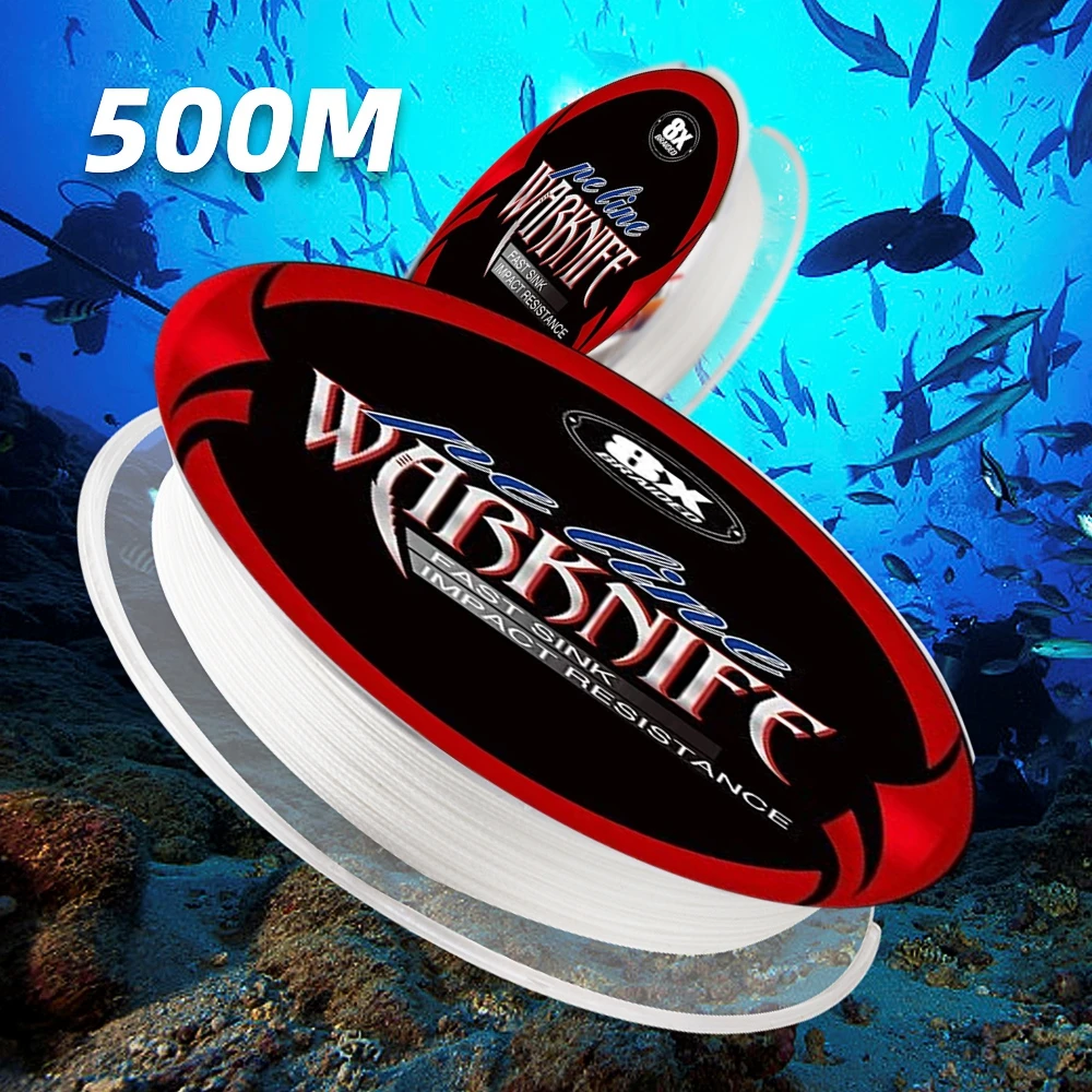 

Warknife 500M 1000M Japan Monofilament Fishing Line Spool 8 Strands Braided Durable Thread Sea Saltwater Wire Carp Fsishing Line