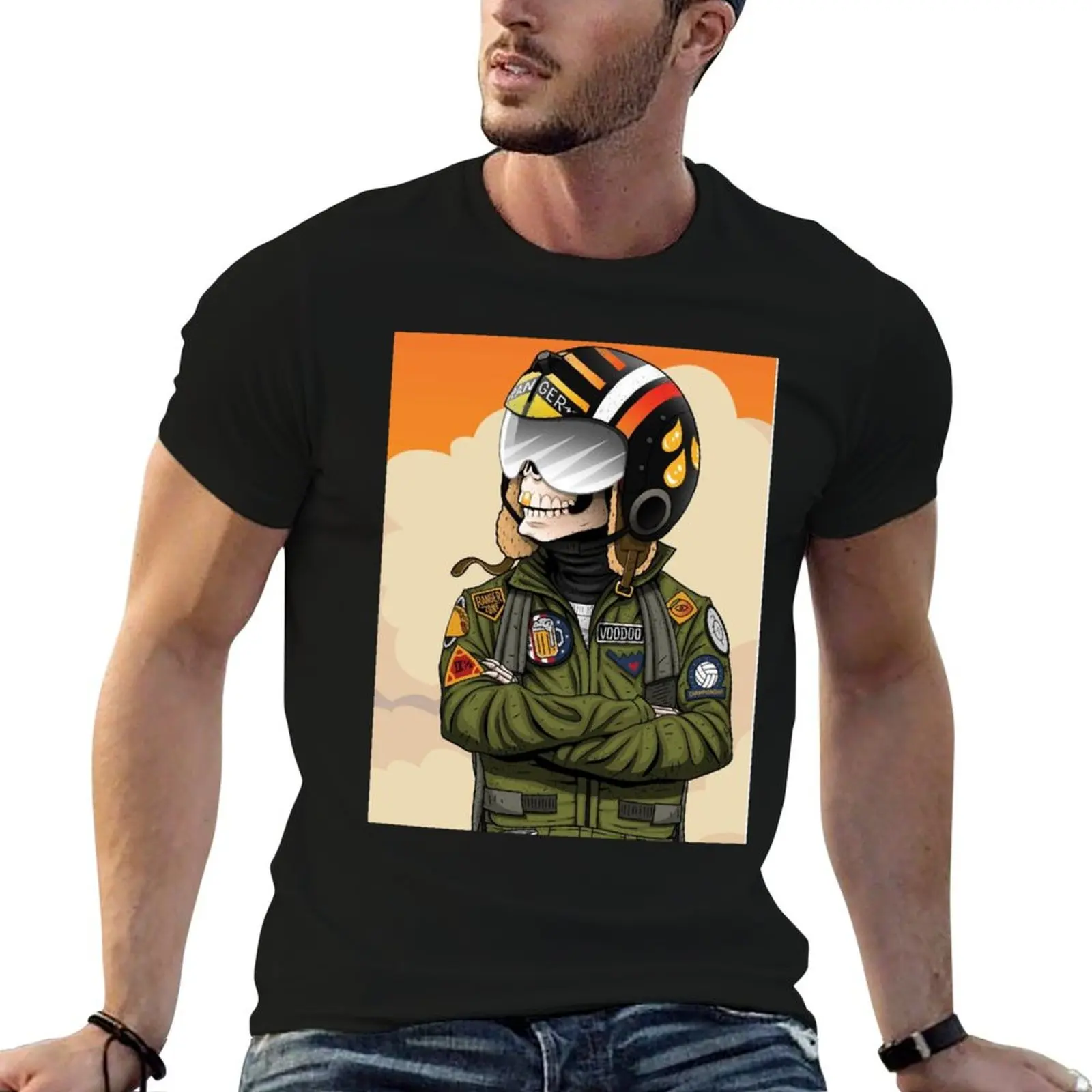 Camiseta Vintage voodoos-rangers-imperial-ipa, camisetas informales para hombre, camiseta suave de algodón