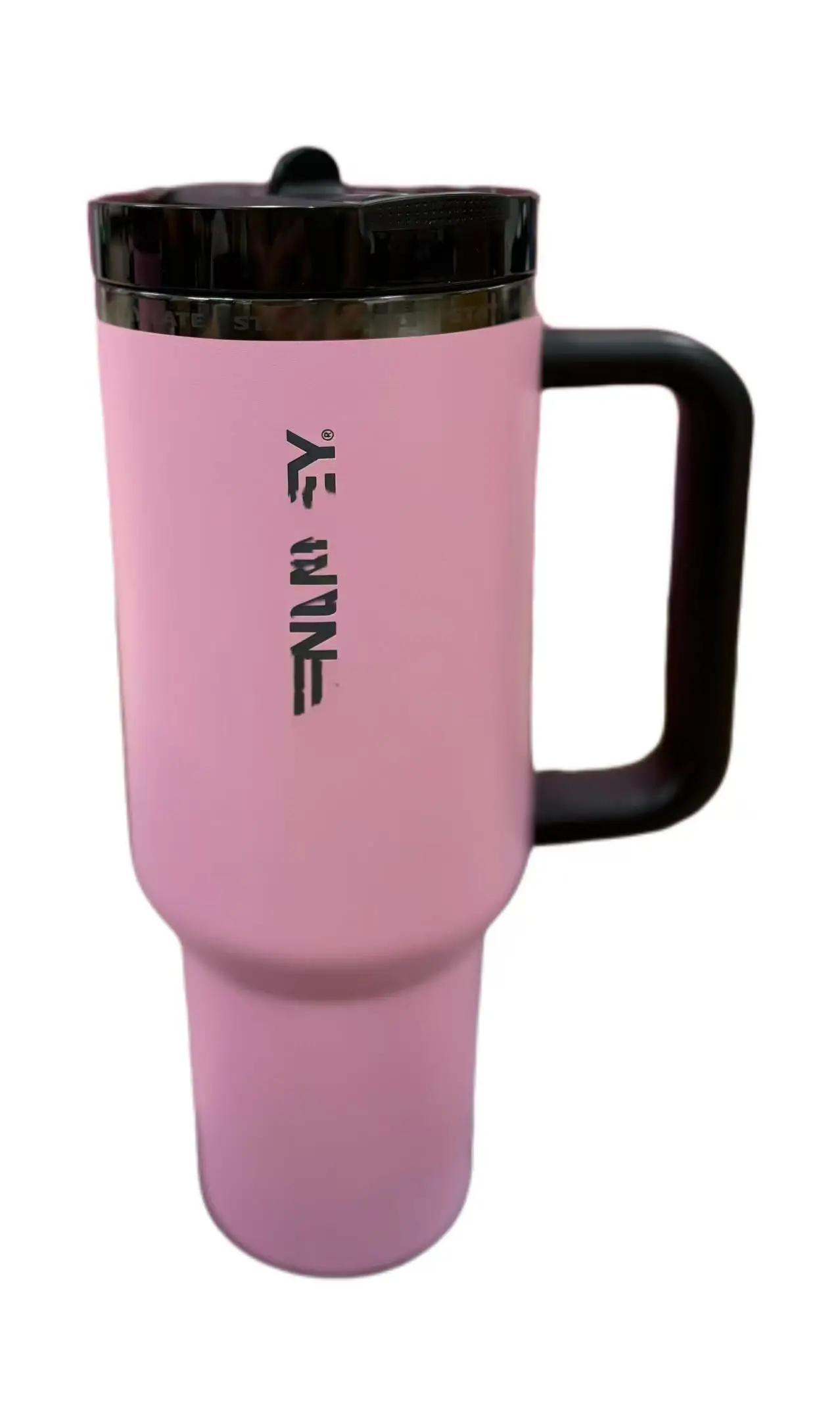 

New Generation Stainless Steel Vacuum Insulated Mug with Straw Lid, Car Mug, Travel Mug, Handle Insulated Mug, 40oz, New, 2025