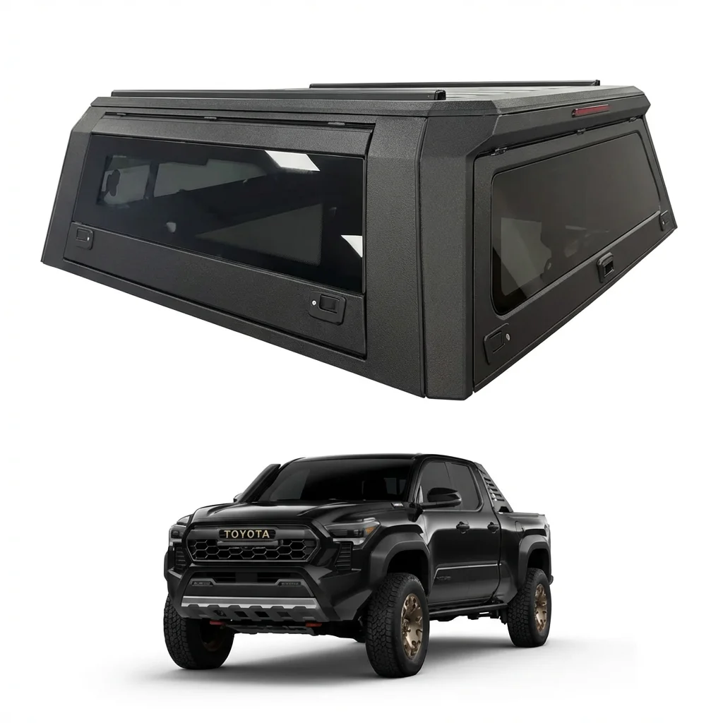 

6FT 6.5FT 5.5FT 5FT Aluminum Alloy Canopy Truck Topper 4x4 Accessories for Pickup Tacoma BYD Shark Ford F150 RAM DMAX Tundra