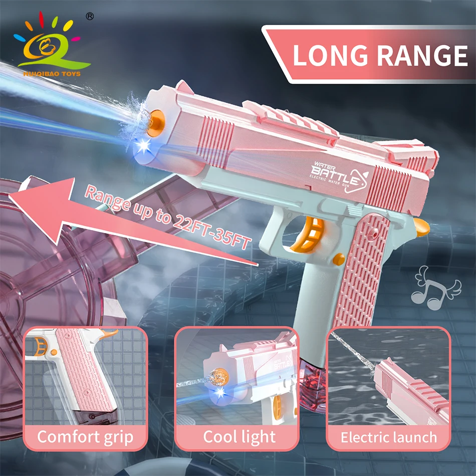 HUIQIBAO Pistola ad acqua completamente automatica, giocattolo interattivo genitore-figlio, regalo perfetto