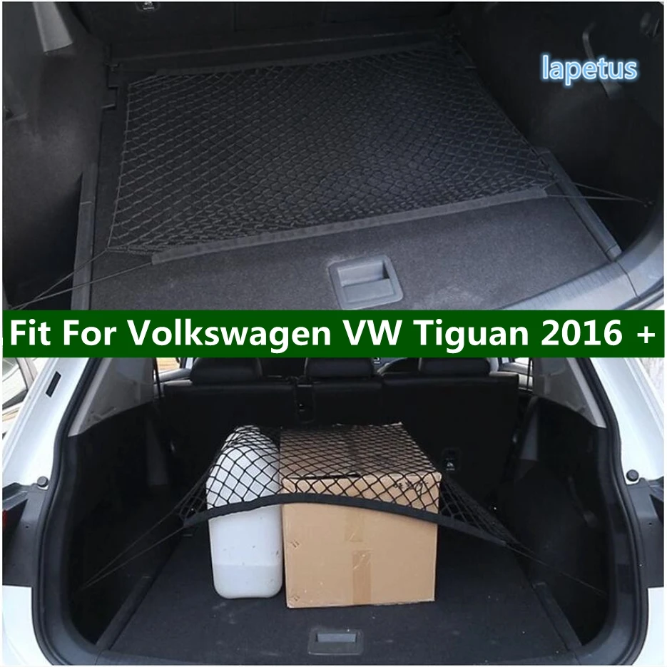 

Auto Accessories Trunk Rear Storage Cargo Luggage Mesh Net Holder With 4 Hooks Fit For Volkswagen VW Tiguan 2016 - 2022