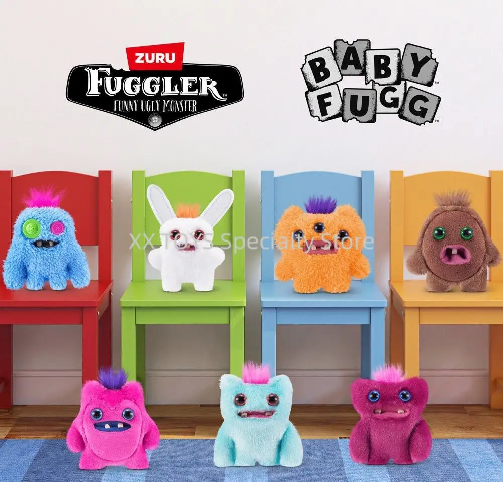 

Zuru Fuggler Funny Ugly Monster Baby Fuggs 3.5 Inch Soft Plush Toys Rabid Rabbit Screech Sir Tooth Monster Stuffed Animal Toys