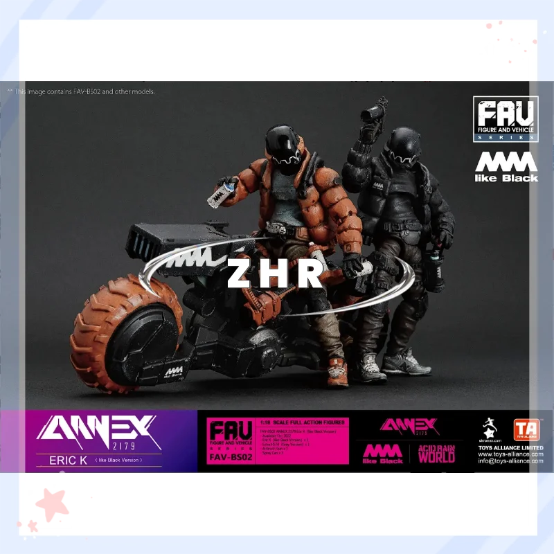 متوفر في المخزون حرب المطر الحمضية x AAAA مثل الأسود x ANNEX 2179 FAV-BS02 إريك K (مثل الإصدار الأسود) نموذج جندي متحرك لعبة شخصيات الحركة