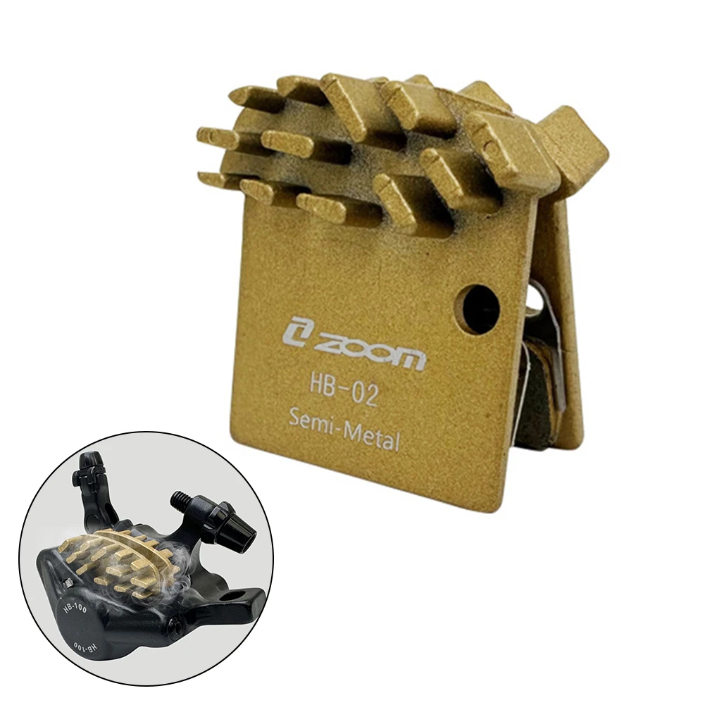 

MTB Bicycle Radiating Disc Brake Pads For ZOOM DB325 HB875 HB100 Disc Brake Pads Brake Pads 1 Pair 55g Gold Brand New Hot Sale