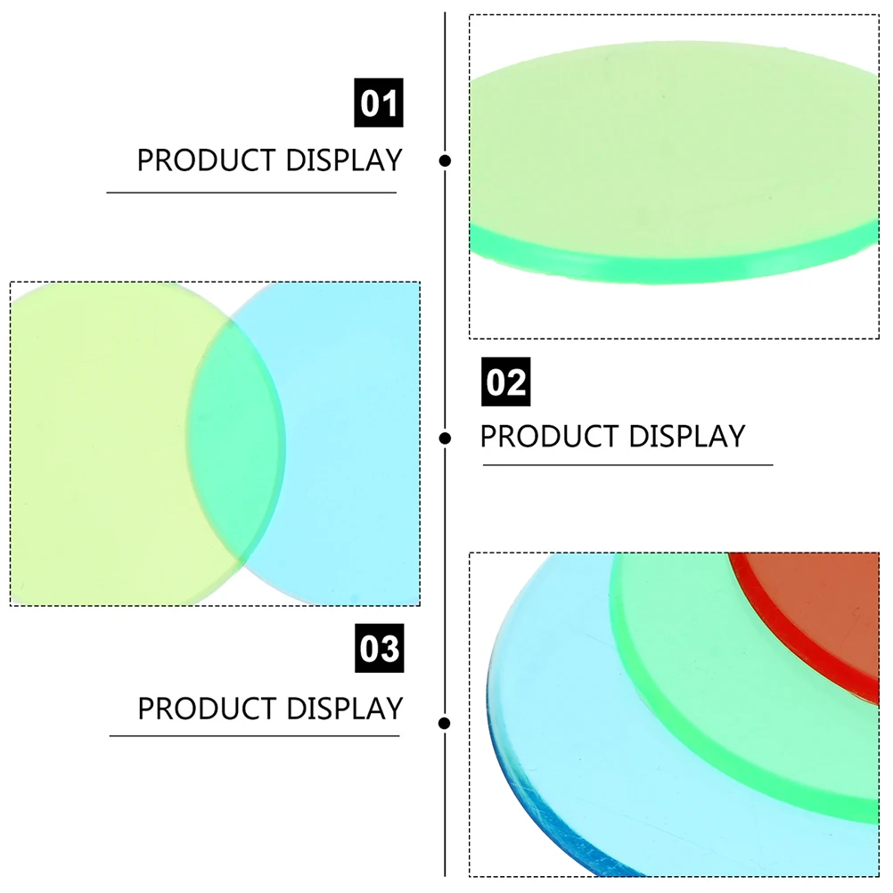 

3 Sets/Total Color Teaching Tools Filter Portable Board Recognition Boards Colored Chips