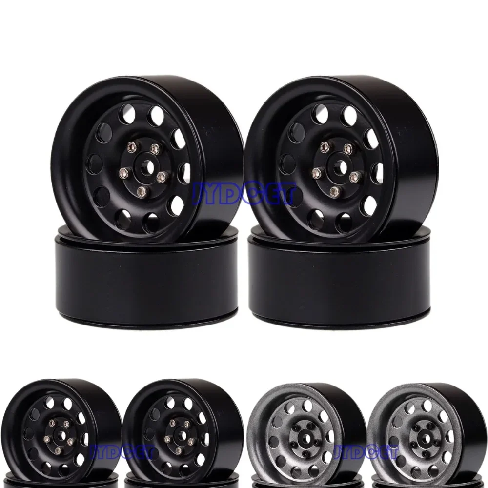 

4P 2.2 "Metal Beadlock Wheel Rims Hub for SCX10 RR10 90053 AX10 Aro para 1/10 RC Crawler Axial Wraith 90056 90045