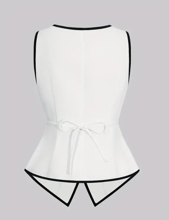 2026 Spring/Summer New Women's Fashion Casual Round Neck Sleeveless cardigan Button Design Solid Color Tank Top Women's Wear