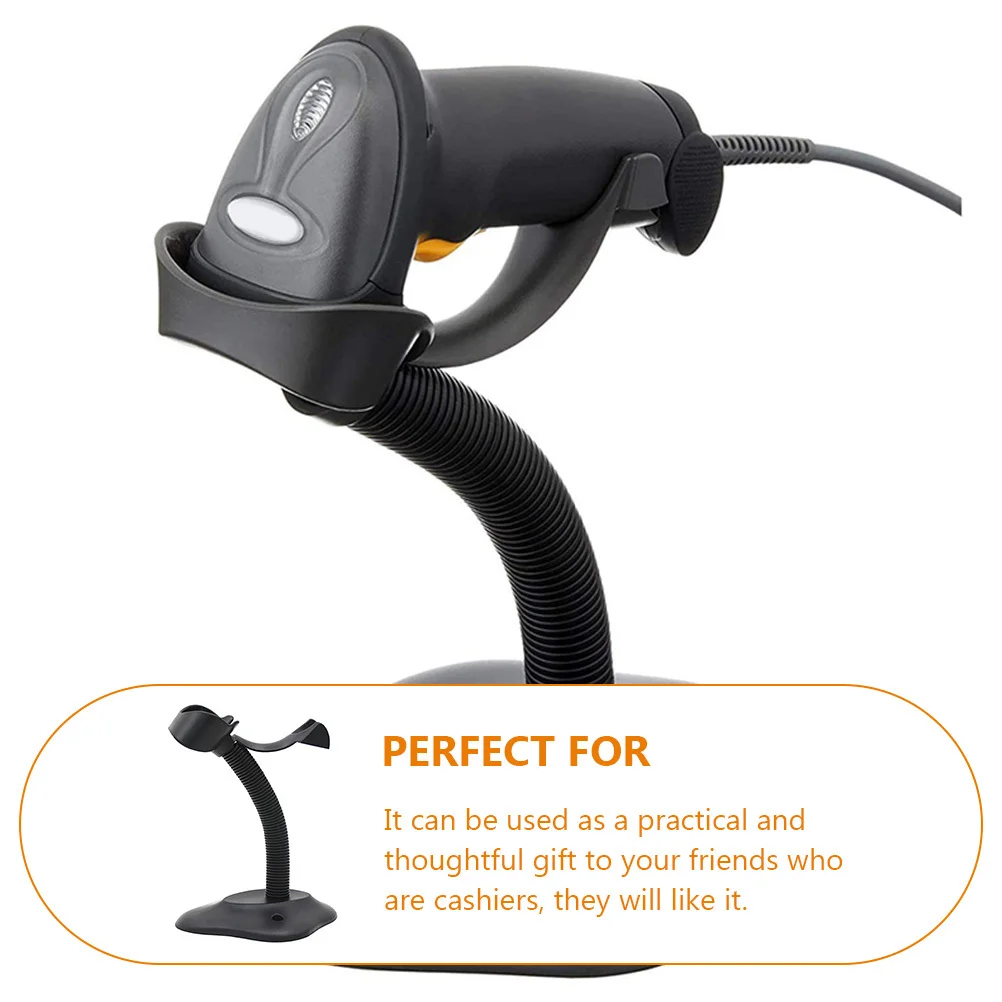 Supporto per scanner di codici a barre Staffa per lettore portatile Supporto regolabile per rack di supporto in plastica per scansione di negozi di supermercati