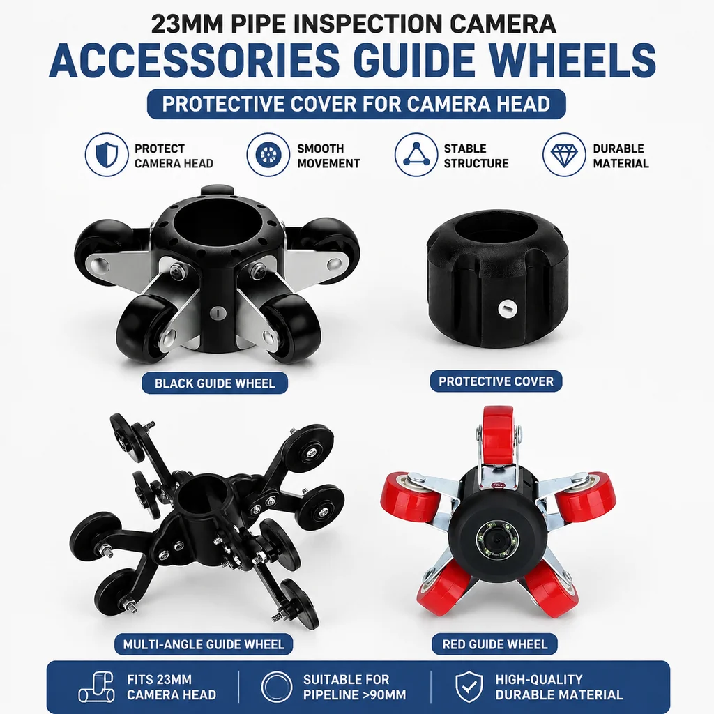 Accessories Guide Wheels Protective Cover for Camera Head  23mm Pipe Inspection Camera Drain Sewer Industrail Endoscope