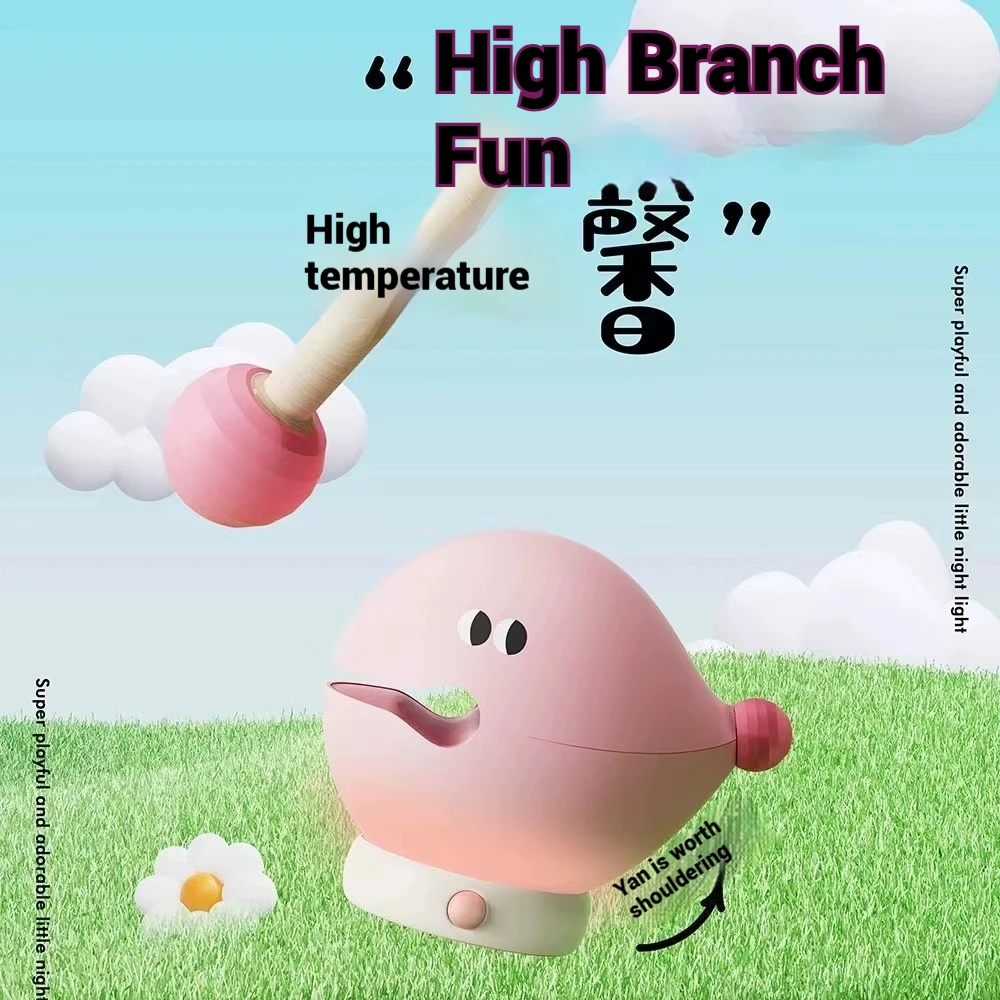 나무 물고기 밤 빛 여자를위한 귀여운 크리 에이 티브 탭 빛 수면 편안한 침실 램프 Bestie기도 장식을위한 선물