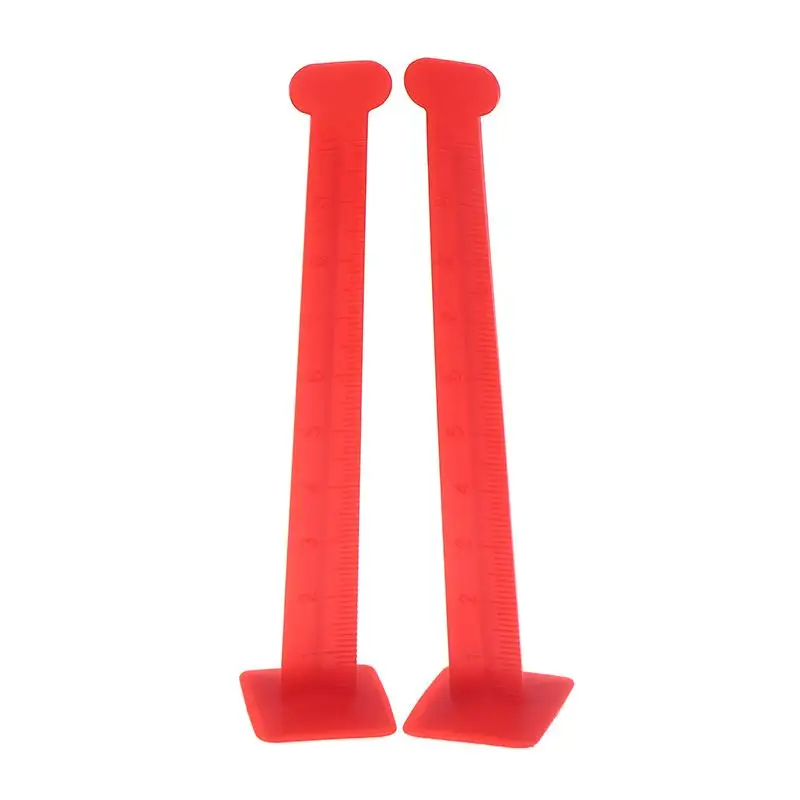 

10mm Red Self-Adhesive Leveling Pins - Concrete & Epoxy Floor Level Pegs, Height Markers For Self-Leveling Construction