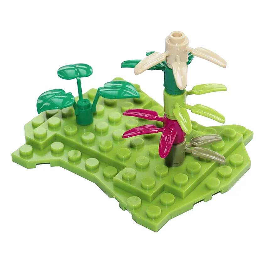 

MOC City Plants Decoration Accessories Plant Leaves Plant Brick Plant Stem 30239 30176 6255 Grass Flower Building Bricks Toys
