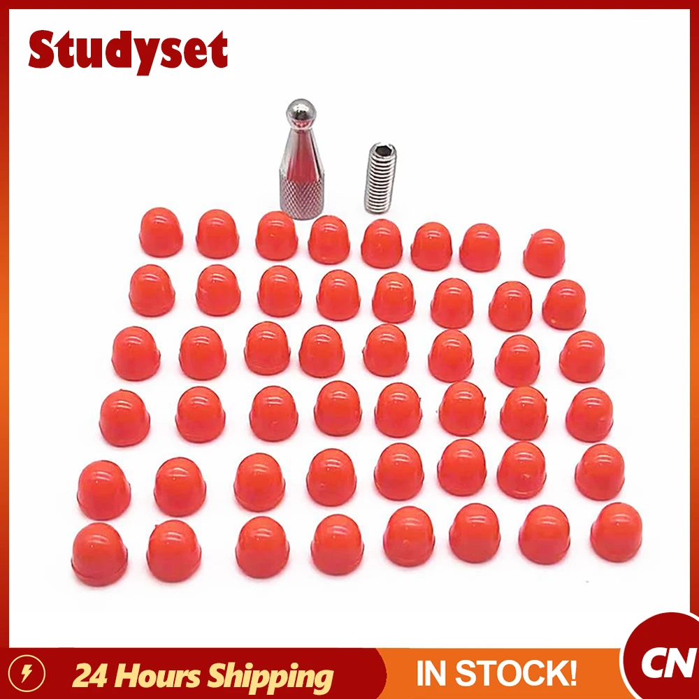 

50PCS Dent Repair Tools Knock Down Head Replacement With Heads Cover Paintless Car Dent Repair Hand Tool Accessories Drop Ship