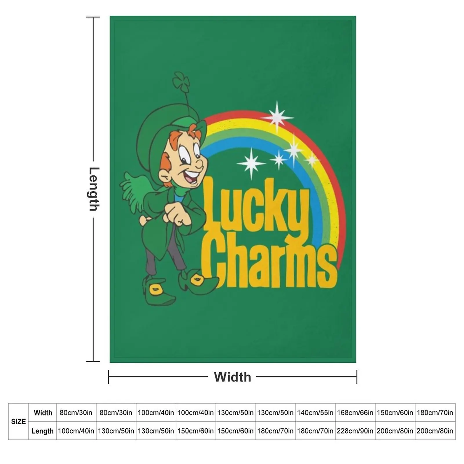 LUCKY CHARMS T-Shirt Throw Blanket Soft Plaid For Sofa Thin blankets and throws Moving Soft Big Blankets
