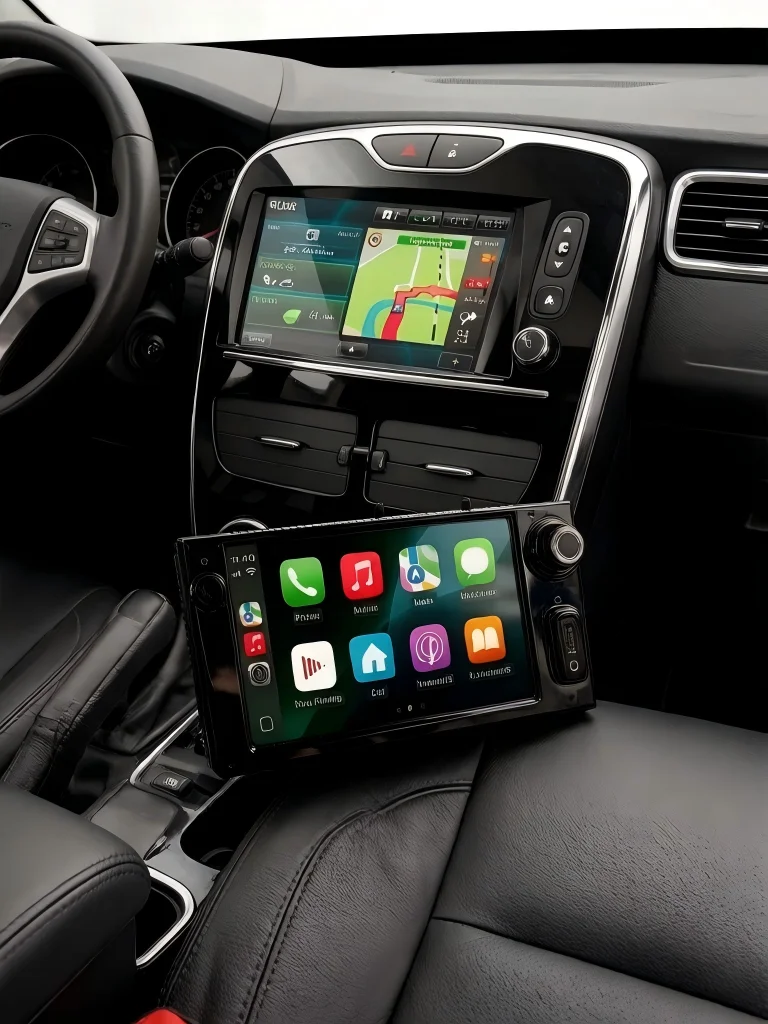 Autoradio multimédia sans fil CarPlay Android Auto 7 pouces pour Renault Clio 4 2012-2016 avec ventilateur de refroidissement intégré et navigation GPS