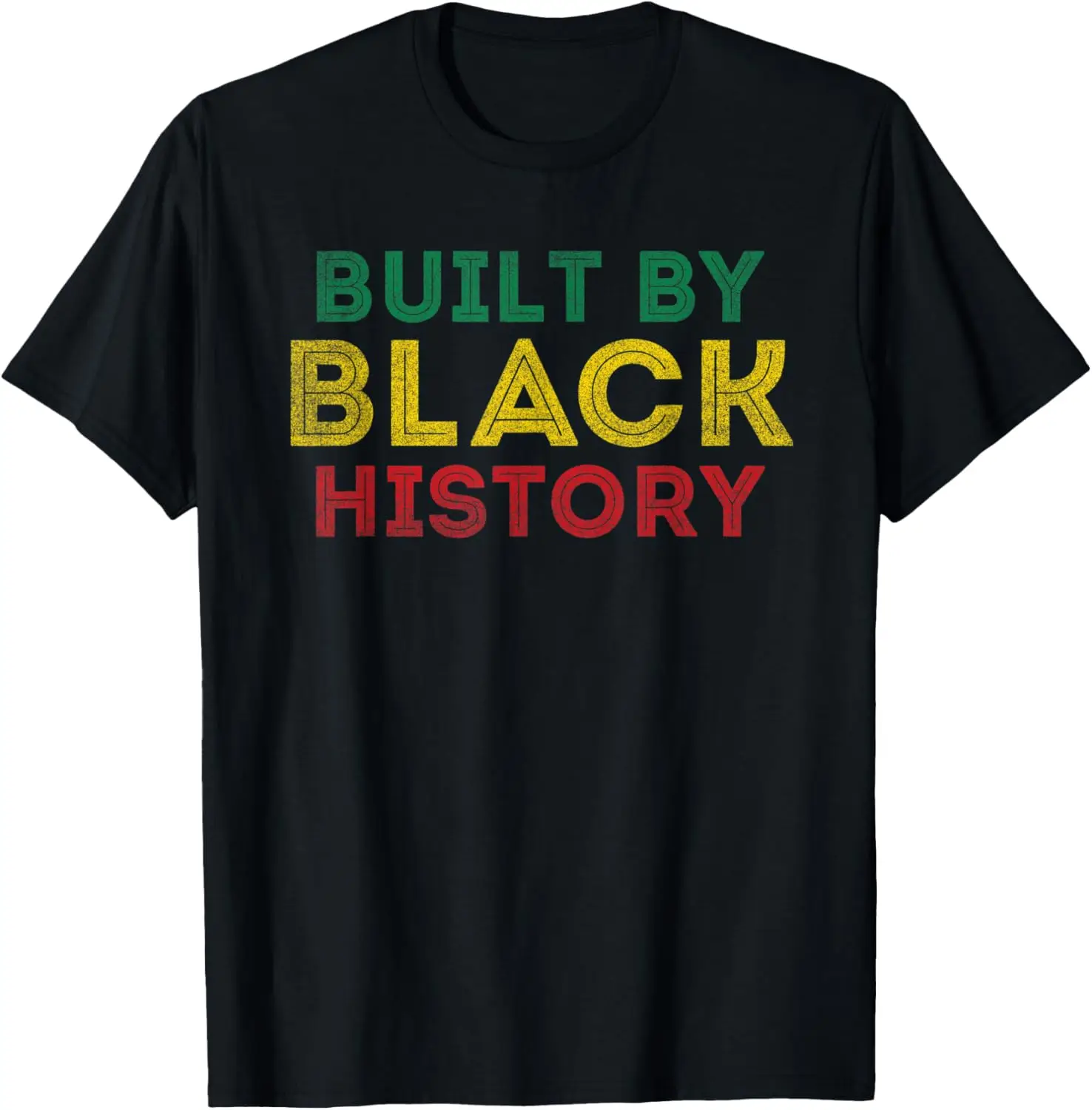 Built By Black History Month boys & girls African American T-Shirt