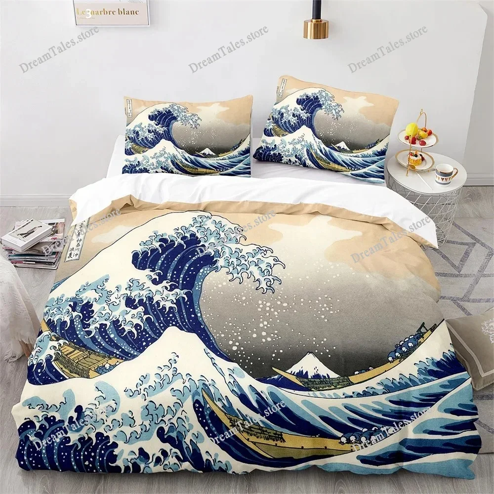 

Cover Set Ukiyo-eduvet Japanese Style King Queen Size for Kids Boys Girls Bedding Set Polyester Comforter Cover with Pillowcase9