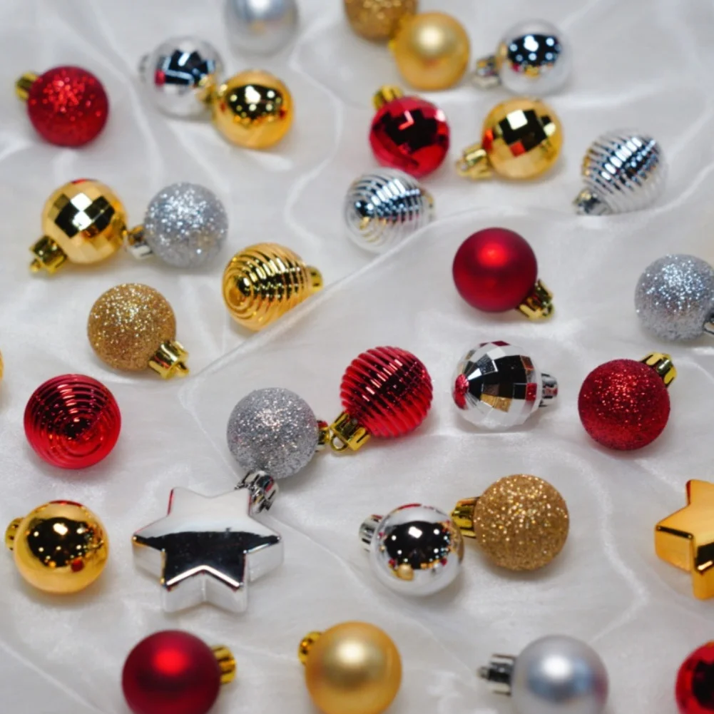 

33pcs Christmas Balls Christmas Tree Decorations Christmas Tree Ornaments Xmas Baubles 3cm 2026 New Year Presents Crafts