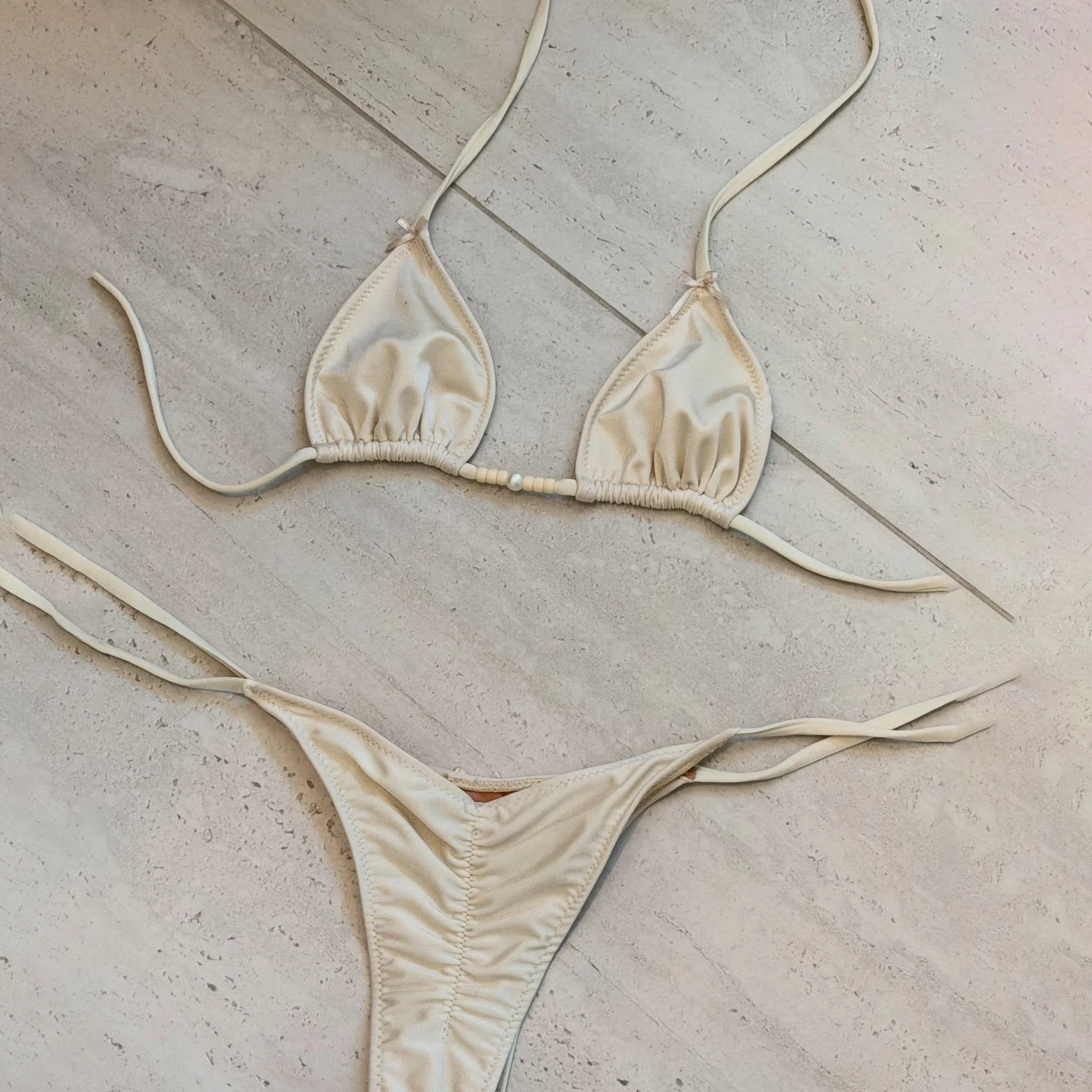 Micro Bikini 2026 New Swimwear Women Swimsuit Sexy Brazilian Biquini Shiny Solid Swim Suit Beachwear Push Up Bathing Suit Female