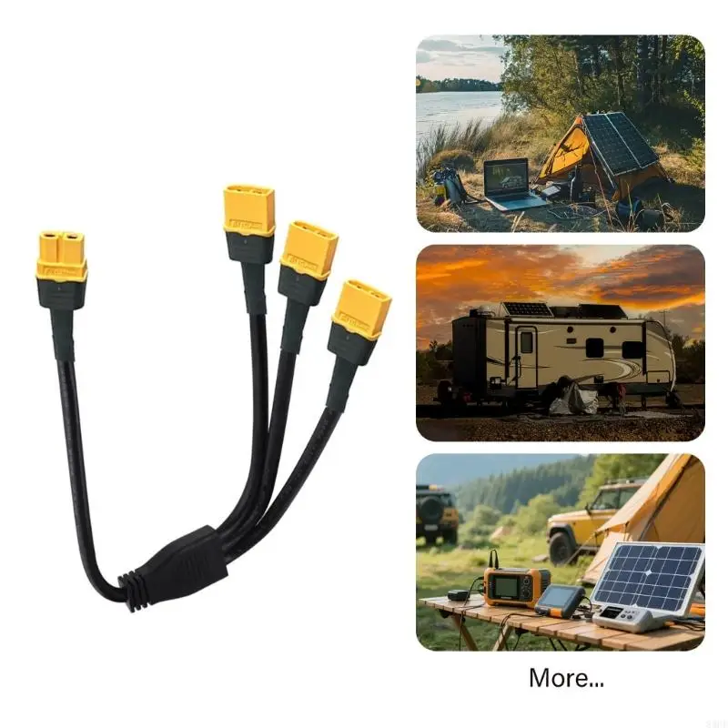 Battery Distribution XT60H Splitter Cable 35Cm Y Cable with Yellow Ends 83CF