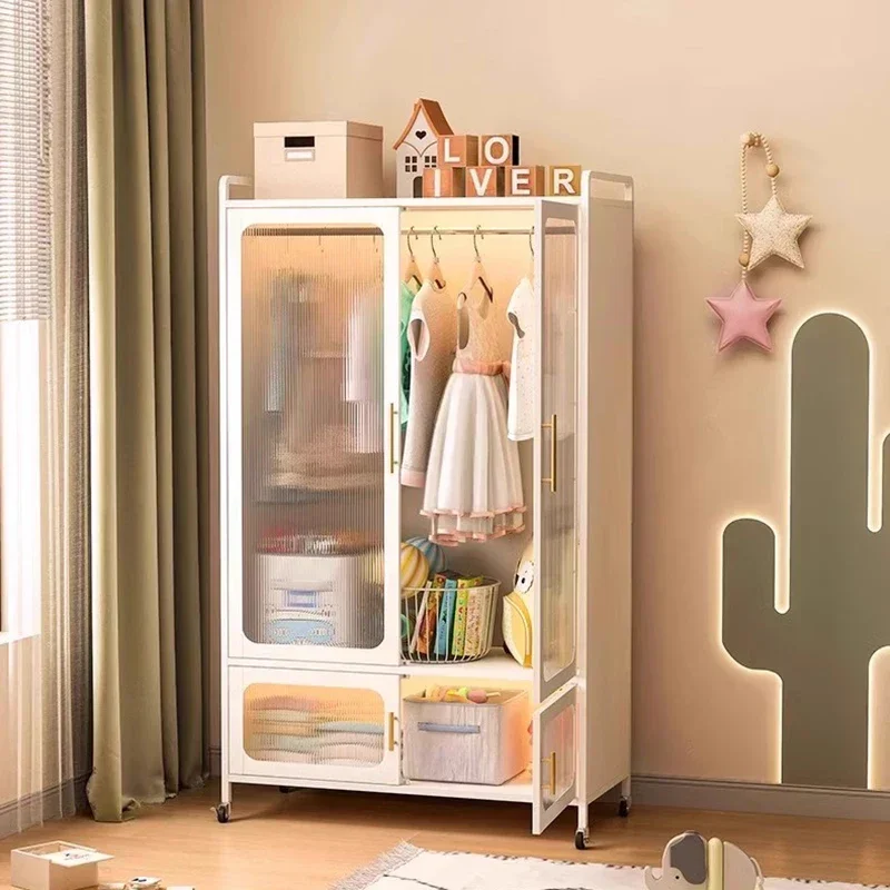 

Nordic Storage Wardrobes Luxury Modern White Organizer Cupboard For Clothes Armarios Puertas Correderas Home Furniture
