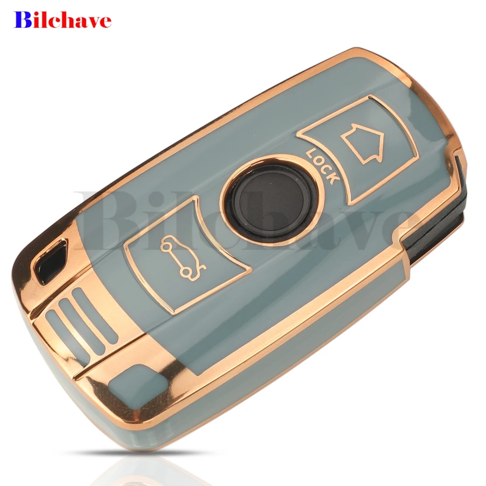 Jingyuqin-tpu غطاء مفتاح السيارة ، غطاء حماية لسيارات bmw e60 ، e61 ، e70 ، e81 ، e87 ، e90 ، e91 ، e92 ، x1 ، x5 ، x3 ، 1 ، 3 ، 5 ، 6 ، z4