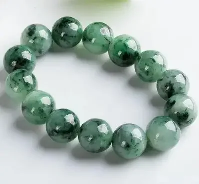 

Natural Burma Jade Bangle Jadeite Bracelet Men Women Fine Jewelry Myanmar Certified Jades Stone Beads Elastic Beaded Bracelets