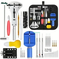 147pcs/set Watchmaker Watch Repair Repairing Tools Kit Case RemoverOpener Bar Set Watch Spring Pin Bars Back Case Opener Screw