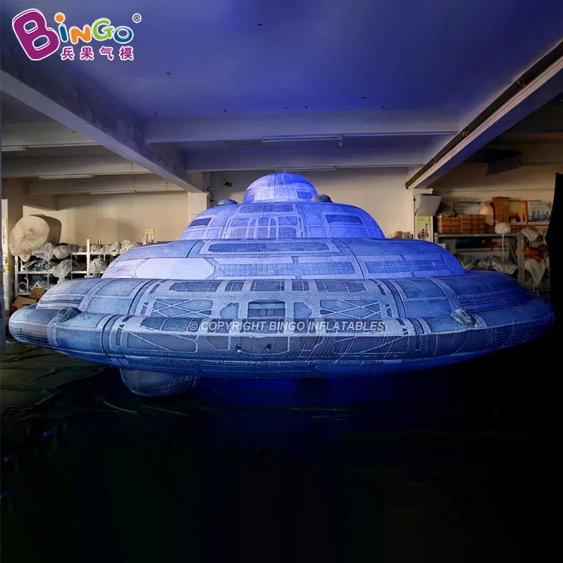 Bingo Promotional Inflatable Crazy UFO Helium Balloon Giant Inflatable UFO For Events Decoration