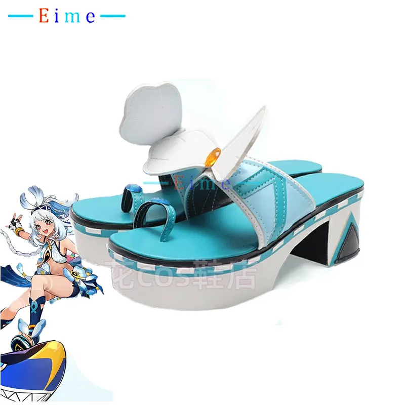 

Mualani Cosplay Shoes Game Genshin Impact Cosplay Prop PU Leather Shoes Halloween Party Boots Custom Made