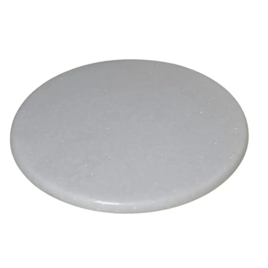 

Marble Rolling Pin for Baking and Dough Preparation 12x12 Inches White Chakla with Smooth Surface and Ergonomic Handle for Even