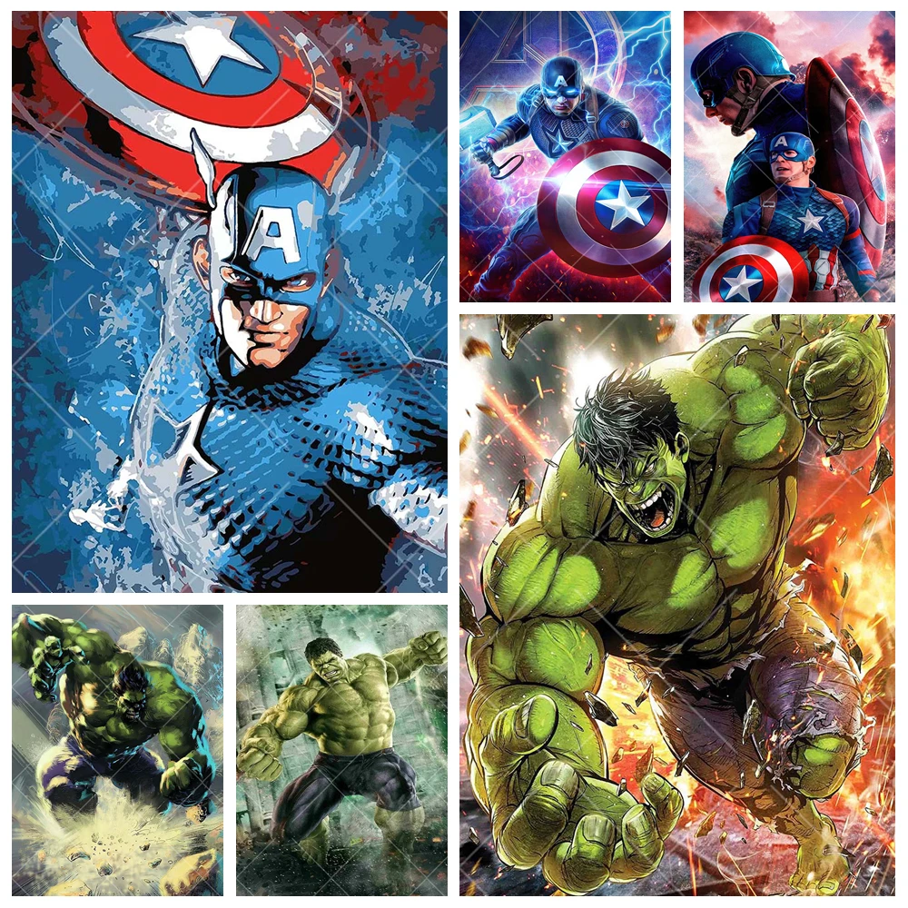 

Marvel Captain America Theme Photography Background Custom Avengers Hulk Backdrop Boy Birthday Party Baby Shower Photo Props