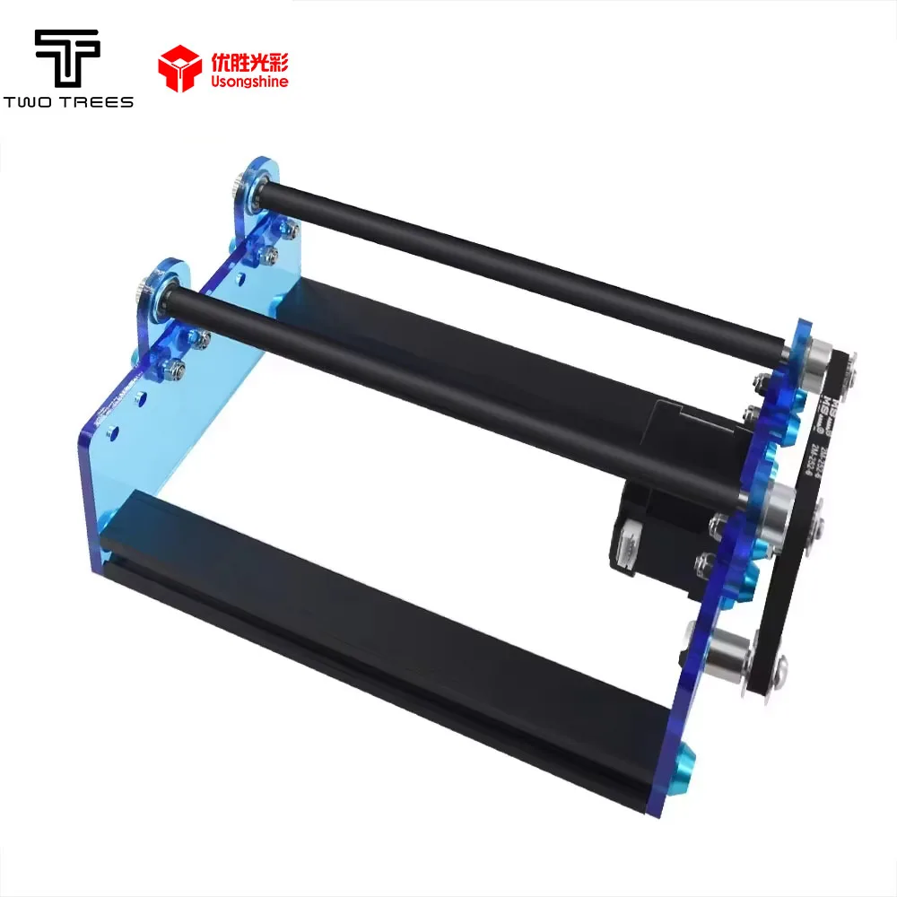 

TwoTrees Laser Engraver Rotary Roller Y-Axis Laser Rotary 360 Degree Rotating For Engraving Cylindrical Objects Cans For TTS All