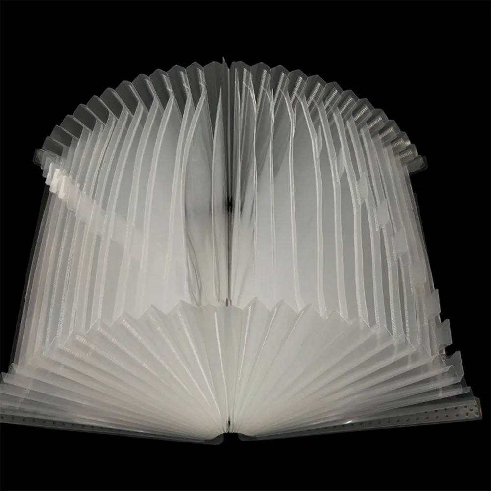 

Expanding A4 File Folder 24 Pockets Sturdy Plastic File Organizer for Documents Certificates Coupons Receipts Bills Cards Travel